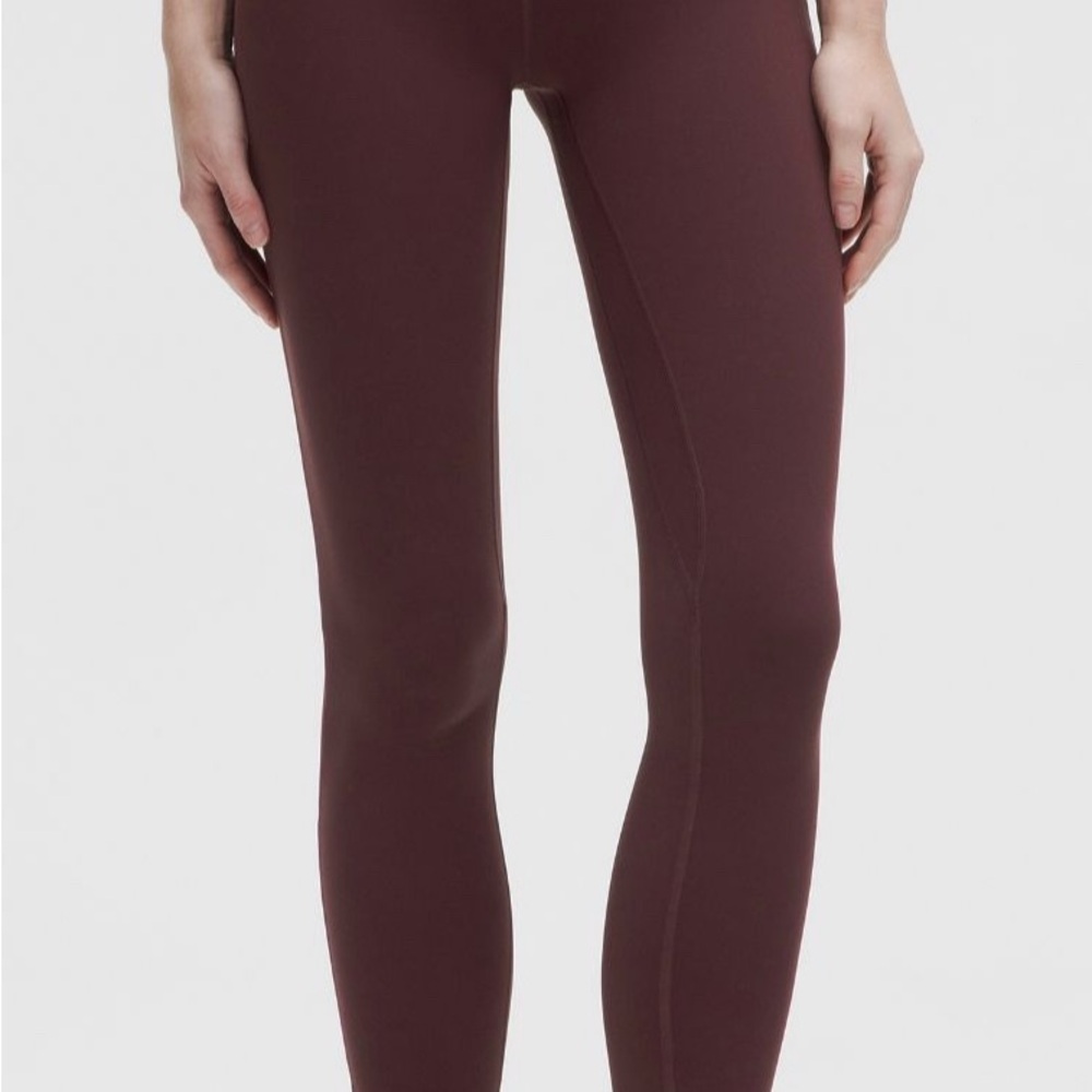 Lululemon Athletica Deep Maroon Cropped Leggings